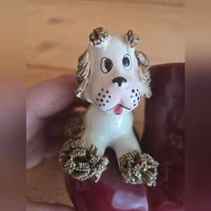 Vintage Japan Ceramics Small  Dog Planter